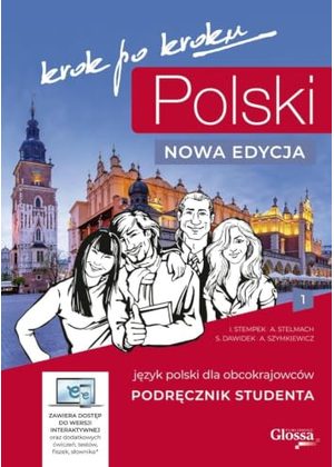 Вокладка Polski krok po kroku 1 — падручнік польскай мовы