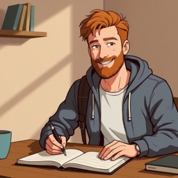 A person at a desk planning their preparation for the 2026 Polish B1 exam